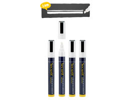 Krijtstift Securit SMA-510 schuin wit 2-6mm blister à 4 stuks