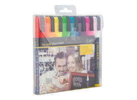 Krijtstift Securit SMA-510 schuin 2-6mm assorti blister à 8 stuks