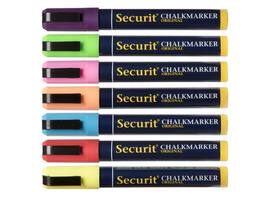 Krijtstift Securit SMA-510 schuin 2-6mm assorti blister à 8 stuks