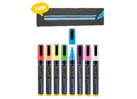 Krijtstift Securit SMA-510 schuin 2-6mm assorti blister à 8 stuks