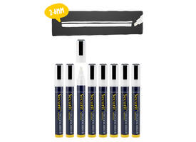 Krijtstift Securit SMA-510 schuin wit 2-6mm blister à 8 stuks