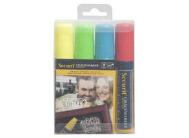 Krijtstift Securit SMA-720 blok ass 7-15mm blister à 4 stuks