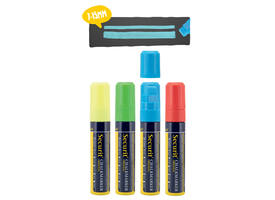 Krijtstift Securit SMA-720 blok ass 7-15mm blister à 4 stuks