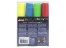 Krijtstift Securit SMA-720 blok ass 7-15mm blister à 4 stuks