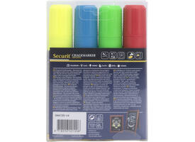 Krijtstift Securit SMA-720 blok ass 7-15mm blister à 4 stuks