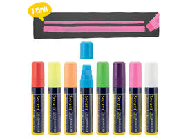 Krijtstift Securit SMA-720 blok ass 7-15mm blister à 8 stuks