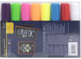 Krijtstift Securit SMA-720 blok ass 7-15mm blister à 8 stuks
