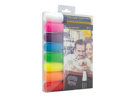 Krijtstift Securit SMA-720 blok ass 7-15mm blister à 8 stuks