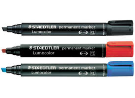 Viltstift Staedtler Lumocolor 350 permanent schuin zwart