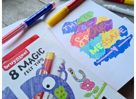 Viltstift Bruynzeel Kids Magic assorti 8 stuks