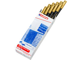 Fineliner edding 1200 053 fijn metallic goud