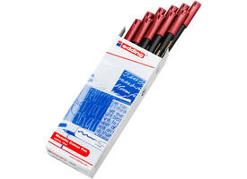 Fineliner edding 1200 072 fijn metallic rood