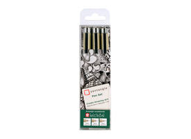 Tekenset Sakura Zentangle set à 3 pennen zwart