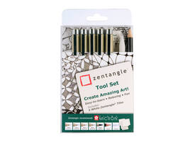 Tekenset Sakura Zentangle set à 12 delen assorti