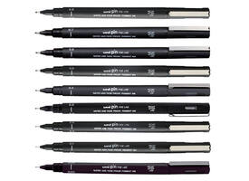Fineliner Uni-ball Pin 0.05mm zwart
