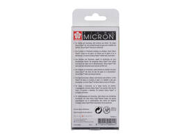 Fineliner Sakura Pigma Micron set à 6 schrijfbreedtes zwart