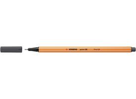 Fineliner STABILO point 88/97 fijn diepkoud grijs