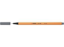 Fineliner STABILO point 88/96 fijn donkergrijs