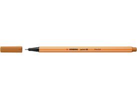 Fineliner STABILO point 88/89 fijn donker oker
