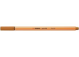 Fineliner STABILO point 88/89 fijn donker oker