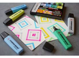 Markeerstift STABILO BOSS Original 70/4 assorti blister à 4 stuks