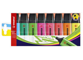 Markeerstift STABILO BOSS Original 70/8 assorti etui à 8 stuks