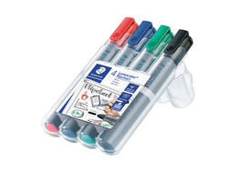 Viltstift Staedtler 356 voor flipover rond 2mm 4 stuks assor