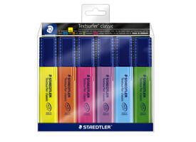Markeerstift Staedtler 364 Textsurfer assorti 6 stuks