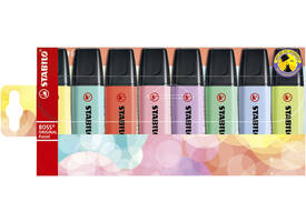 Markeerstift STABILO BOSS Original 70/8 pastel assorti etui à 8 stuks