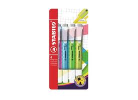 Markeerstift STABILO Swing cool 275/4 assorti etui à 4 stuks