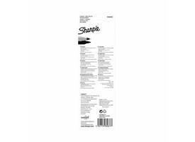 Viltstift Sharpie rond Twin tip ultra fijn & F zwart blister à 1 stuk