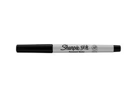 Viltstift Sharpie rond ultra fijn zwart blister à 2 stuks