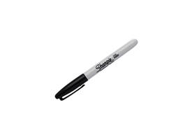 Viltstift Sharpie rond fijn zwart blister à 2 stuks