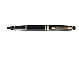 Rollerpen Waterman Expert black lacquer GT fijn