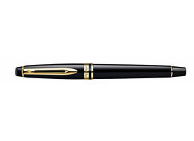 Rollerpen Waterman Expert black lacquer GT fijn