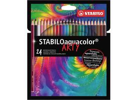 Kleurpotloden STABILO 1624 aquacolor Arty assorti etui à 24 stuks