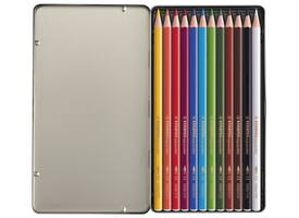 Kleurpotloden STABILO 1612 aquacolor assorti blik à 12 stuks