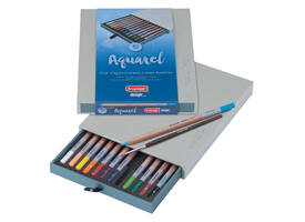 Kleurpotloden Bruynzeel Design met luxe bewaardoos aquarel ass 12st