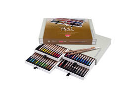 Pastelpotlood Bruynzeel Design met luxe bewaardoos assorti 48 stuks
