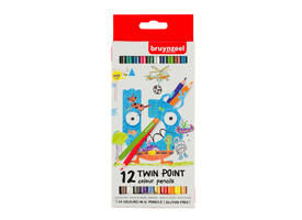 Kleurpotloden Bruynzeel Kids Twin Point assorti 12 stuks