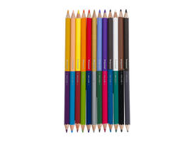 Kleurpotloden Bruynzeel Kids Twin Point assorti 12 stuks