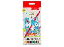 Kleurpotloden Bruynzeel Kids assorti 12 stuks