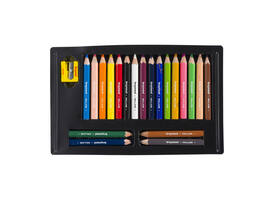 Kleurpotloden Bruynzeel Kids Thick & Short assorti 20 stuks