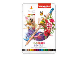 Kleurpotloden Bruynzeel Expression assorti blik à 12 stuks