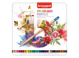 Kleurpotloden Bruynzeel Expression assorti blik à 24 stuks