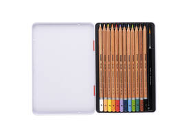 Kleurpotloden Bruynzeel Expression aquarel assorti blik à 12 stuks