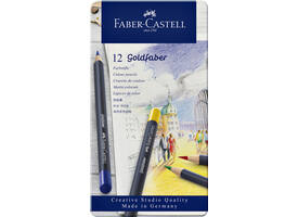 Kleurpotloden Faber-Castell Goldfaber assorti blik à 12 stuks