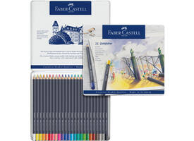 Kleurpotloden Faber-Castell Goldfaber assorti blik à 24 stuks