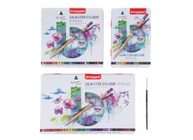 Kleurpotloden Bruynzeel Expression aquarel assorti blik à 24 stuks