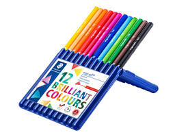 Kleurpotloden Staedtler Ergosoft driekantig 12stuks assorti